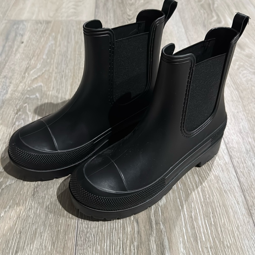 Little Girls Black Aiden Rain Boots- I.N.C.